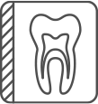 a line drawing of a 3d x-ray